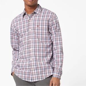 Dockers Plaid Shirt Signature Comfort Flex Top Stretch Button Down NWT Small